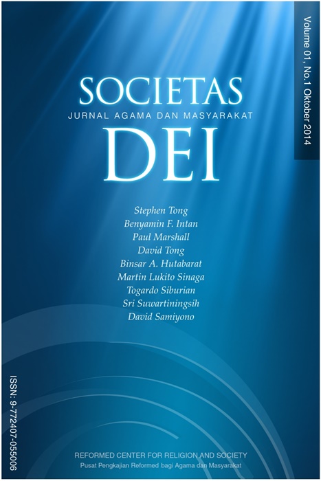 Societas Dei Vol.1 No.1 2014