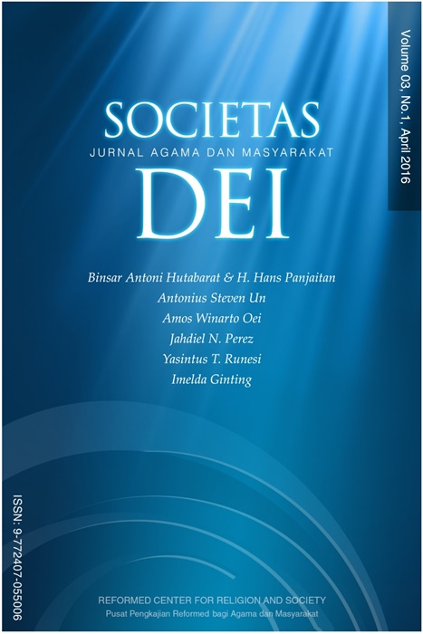 Societas Dei Vol.3 No.1 2016